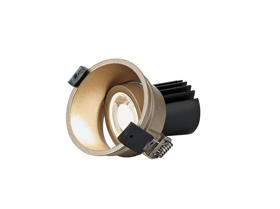 DM201677  Bania A 9 Powered by Tridonic  9W 2700K 770lm 36° CRI>90 LED Engine; 250mA Gold Adjustable Recessed Spotlight; IP20